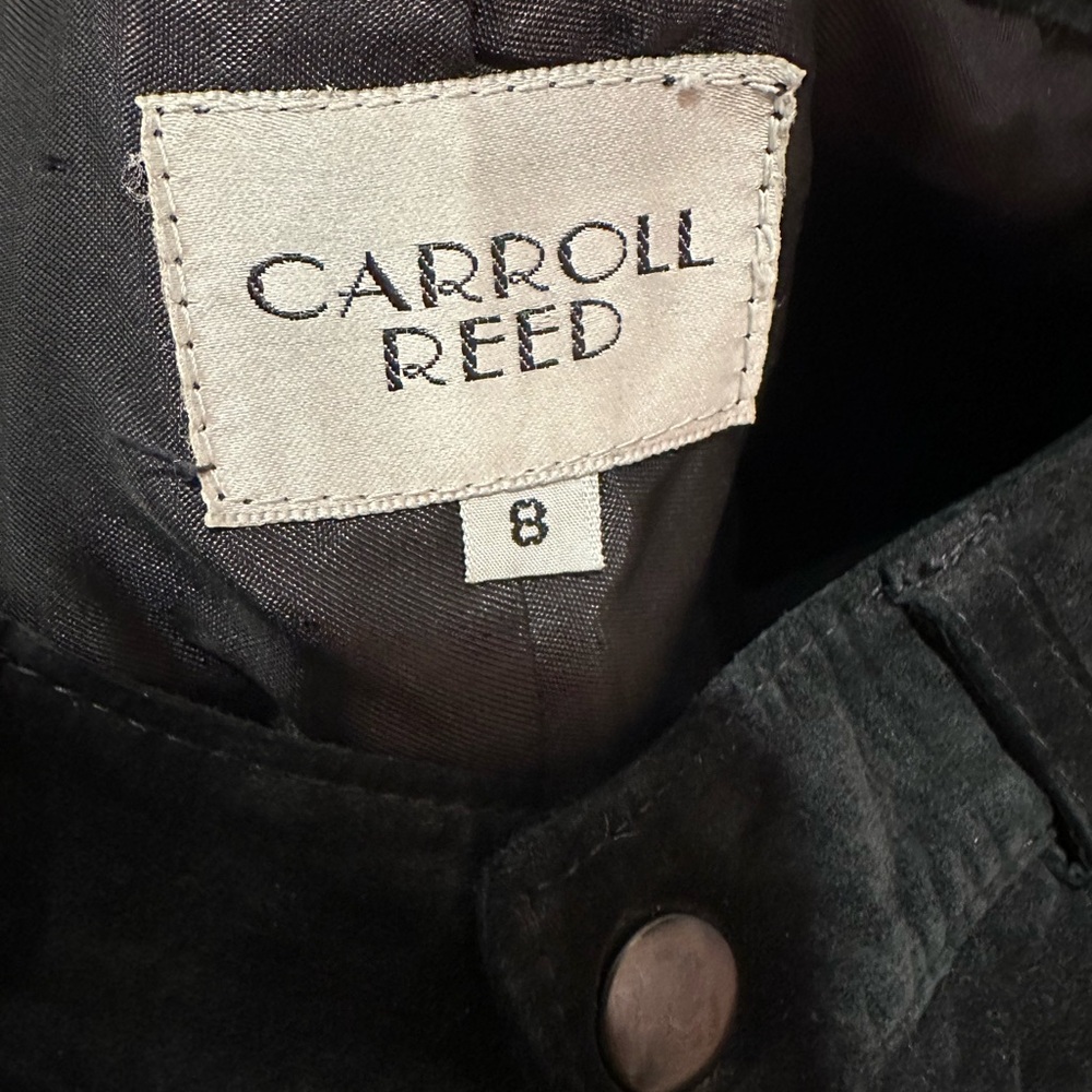 Carroll Reed Black Suede Pants Size 8 - Picture 4 of 9